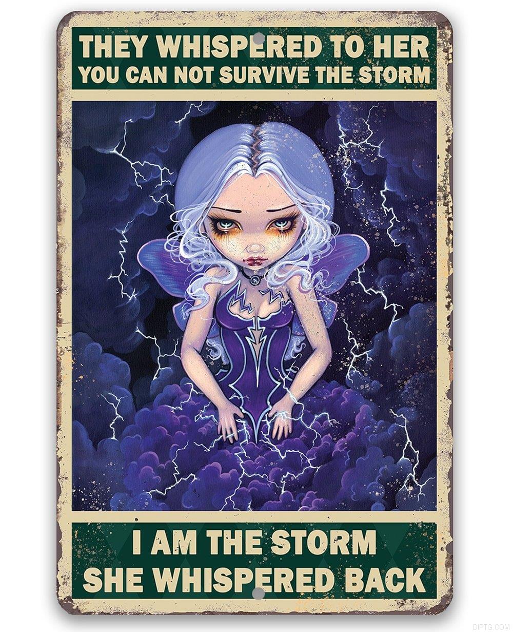 I Am The Storm She Whispered Back Big Eyes Doll Retro Poster Quotes.jpg