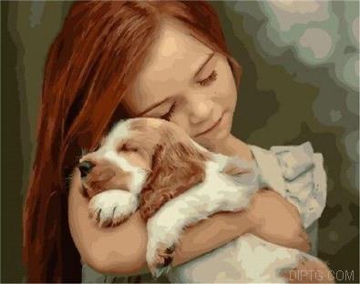 Girl And Her Puppy.jpg