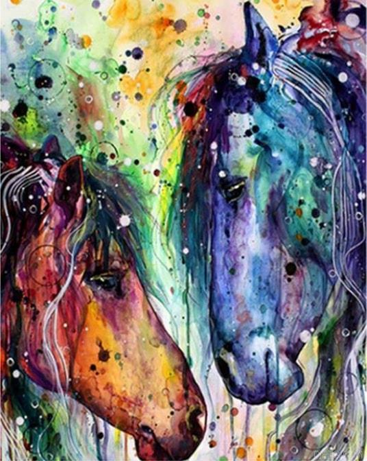 Colorful Horse Art 5D Full Drill Diamond Painting