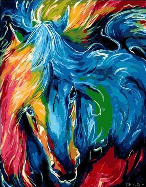 Colorful Horse 5D Full Drill Diamond Painting