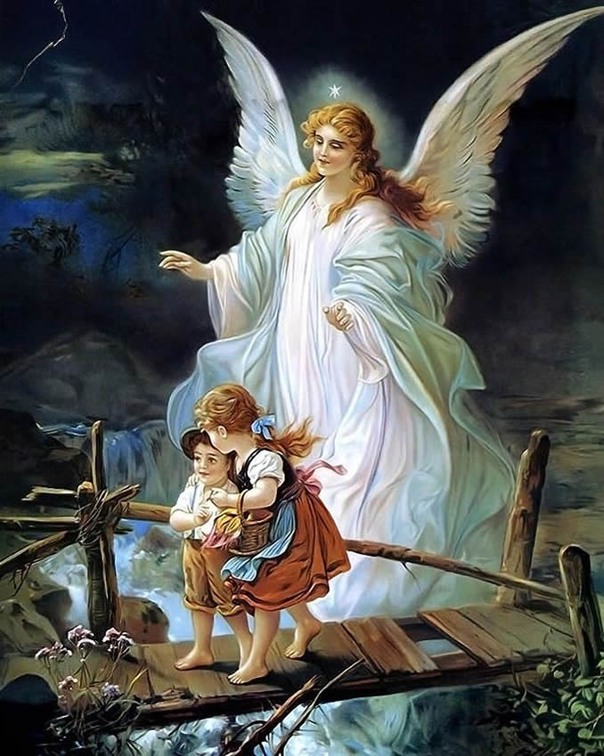 Jesus Christ Guardian Angel Christian 8 X 10 Glossy Photo Picture