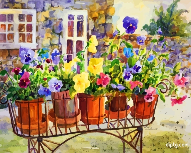 Pandy Plants Pots Painting By Numbers Kits.jpg