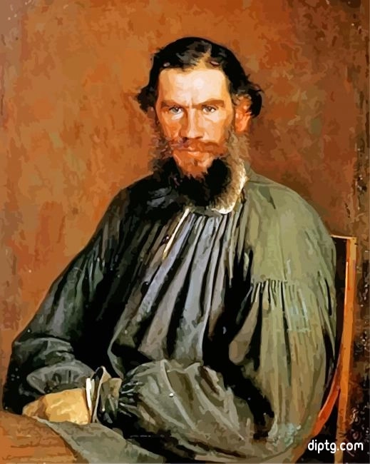 Ivan Kramskoi Portrait Of Leo Tolstoy Painting By Numbers Kits.jpg
