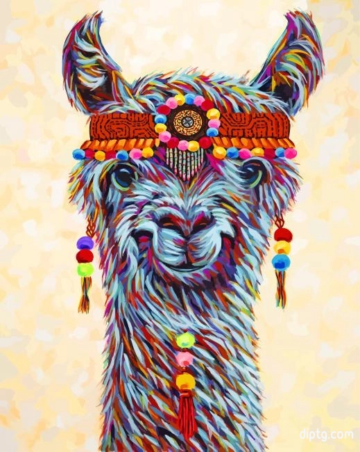 Hippie Llama Painting By Numbers Kits.jpg