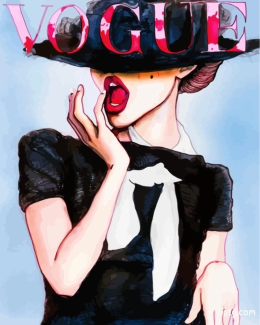 Vogue Woman Painting By Numbers Kits.jpg