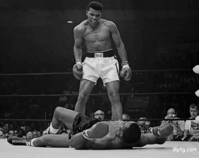 Mohammad Ali Black And White Painting By Numbers Kits.jpg