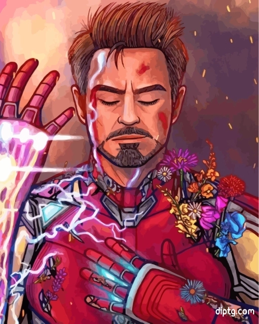 Iron Man Marvel Painting By Numbers Kits.jpg