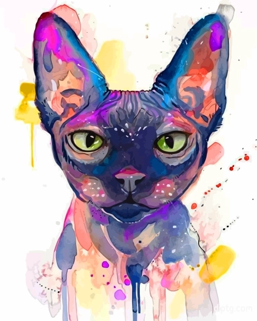 Sphinx Cat Art Painting By Numbers Kits.jpg