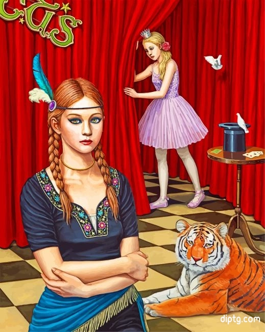 Circus Girls Painting By Numbers Kits.jpg