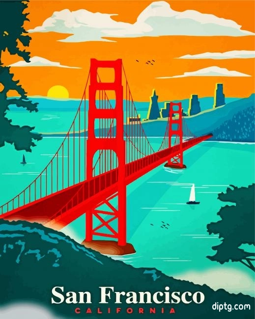 San Francisco California Painting By Numbers Kits.jpg