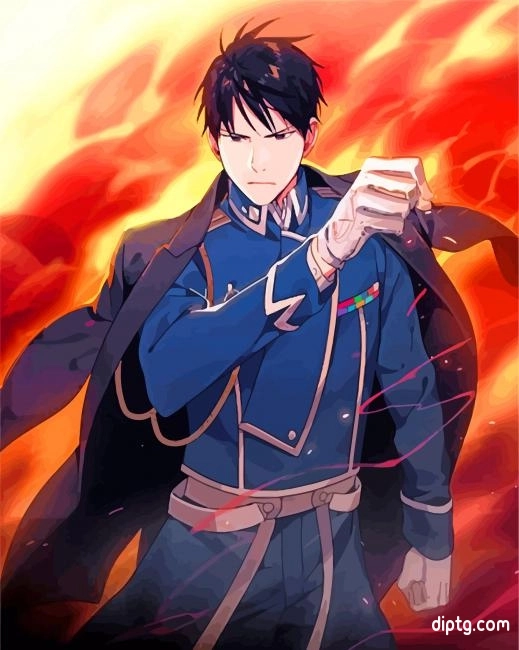 Roy Mustang Character Painting By Numbers Kits.jpg