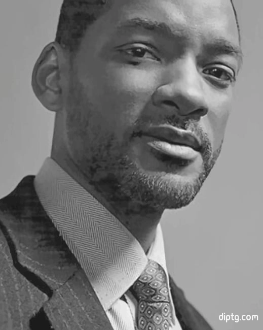 Will Smith Black And White Painting By Numbers Kits.jpg