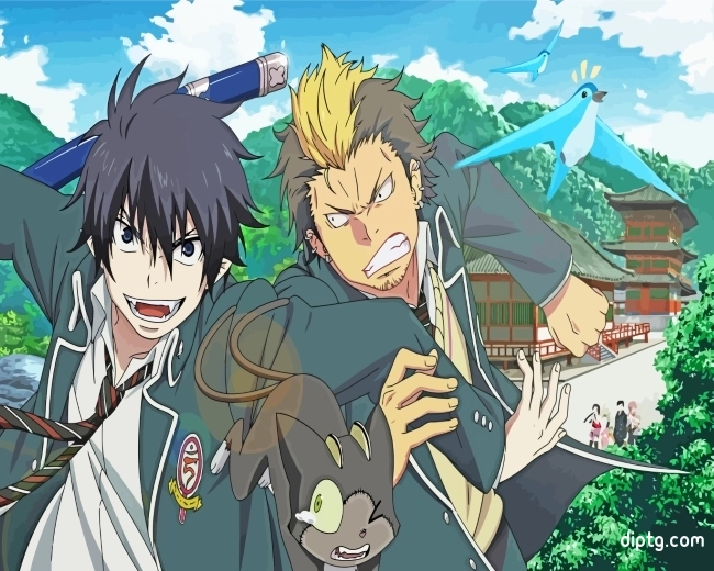 Rin Okumura And Suguro Painting By Numbers Kits.jpg