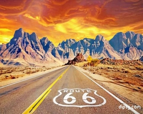 Aesthetic Route 66 Painting By Numbers Kits.jpg