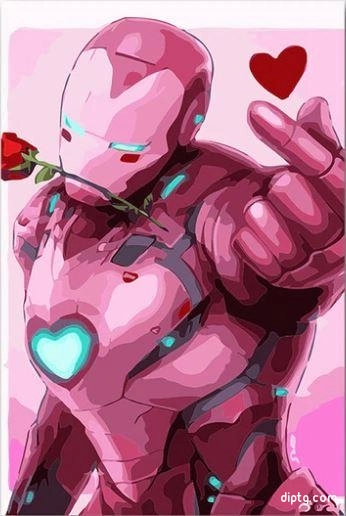 Romantic Iron Man Painting By Numbers Kits.jpg
