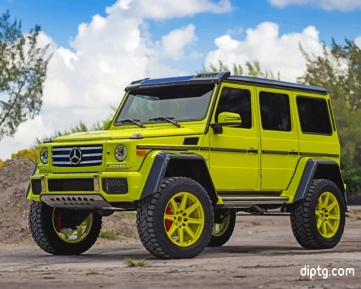 Green Mercedes Benz G Class Painting By Numbers Kits.jpg