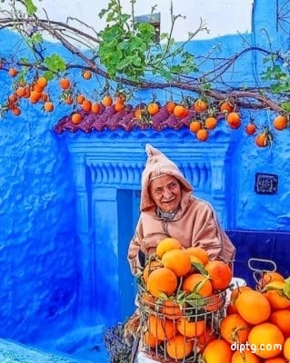 Chefchaouen The Blue Pearl Painting By Numbers Kits.jpg