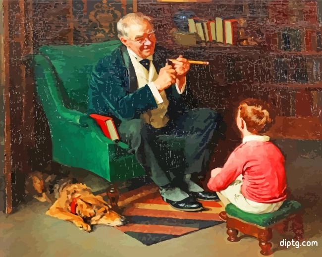 Grandfather And Son Painting By Numbers Kits.jpg