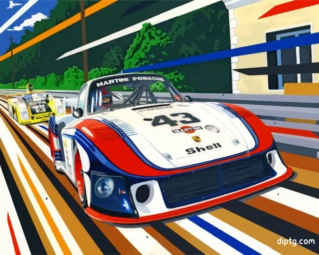 Porsche Martini Race Car Painting By Numbers Kits.jpg