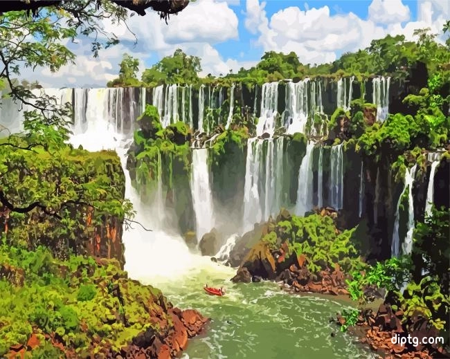 Iguazu Falls Argentina Painting By Numbers Kits.jpg