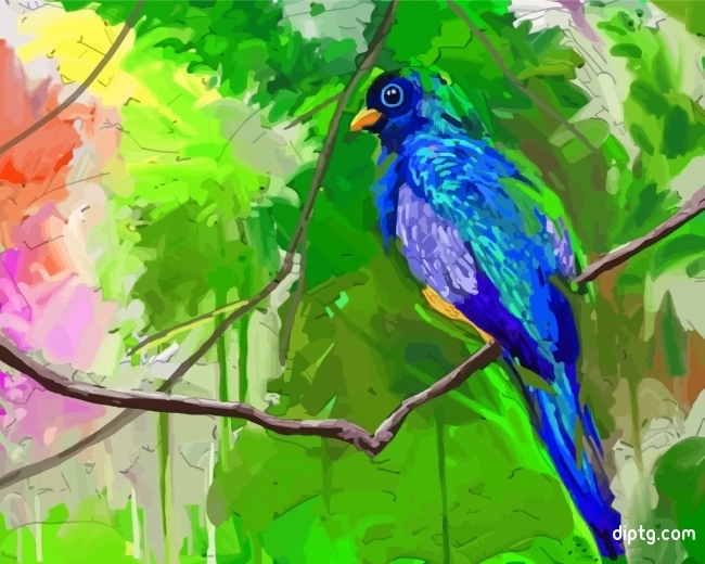 Bird On Tree Art Painting By Numbers Kits.jpg