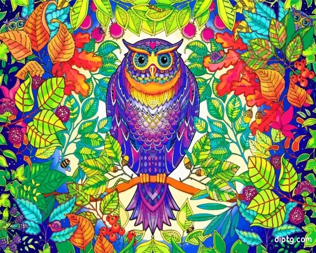 Tropical Mandala Owl Painting By Numbers Kits.jpg
