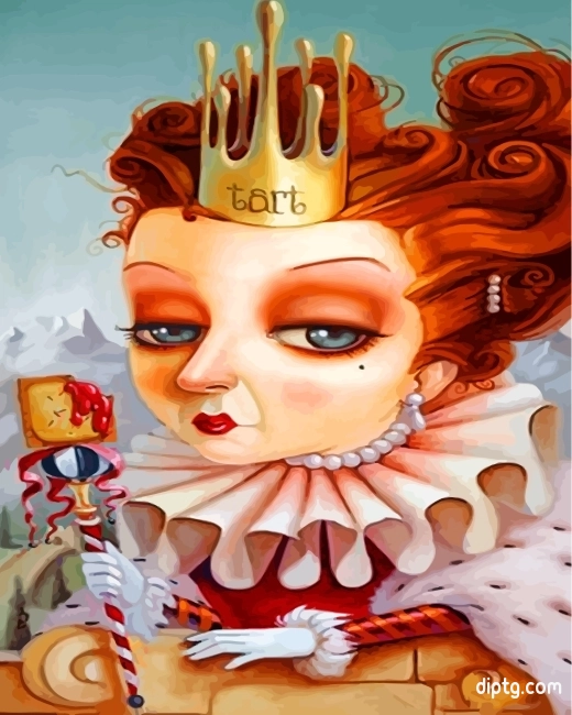 Queen Of Tarts Alice In Wonderland Painting By Numbers Kits.jpg