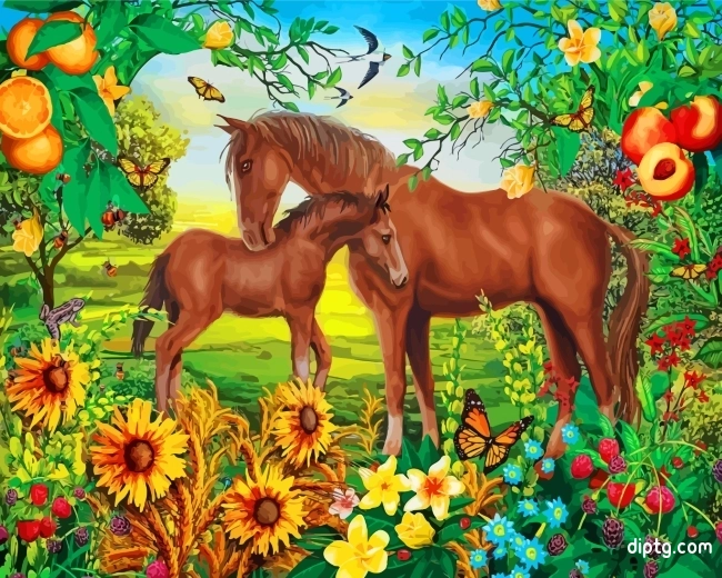 Horse And Foal Painting By Numbers Kits.jpg