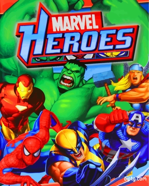 Marvel Heroes Painting By Numbers Kits.jpg