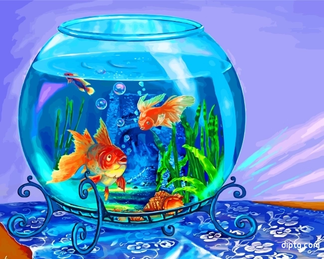 Aesthetic Fish Tank Painting By Numbers Kits.jpg