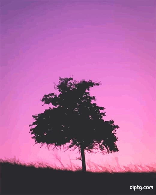 Tree Silhouette Painting By Numbers Kits.jpg