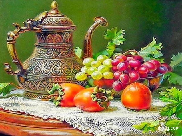Wine Fruit Still Life Paint By Numbers Painting By Numbers Kits.jpg