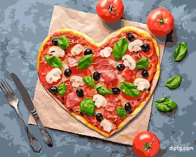 Love Is Pizza Still Life Paint By Numbers Painting By Numbers Kits.jpg