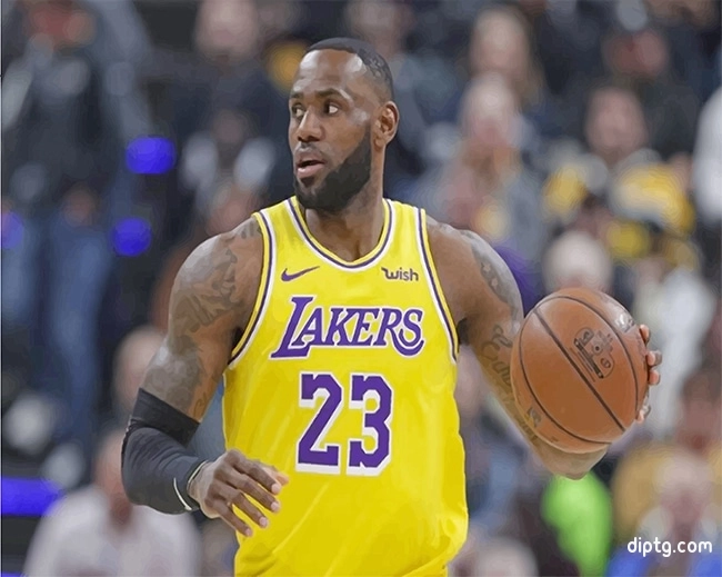 Lebron James Lakers Player Painting By Numbers Kits.jpg