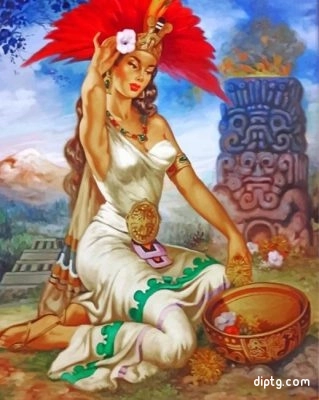 Aztec Princess Painting By Numbers Kits.jpg