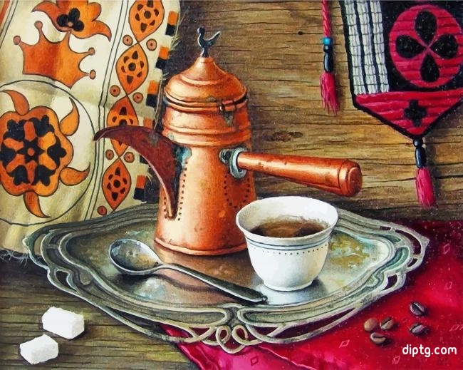 Coffee Pot And Cup Painting By Numbers Kits.jpg