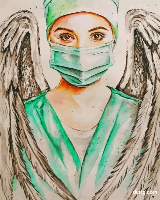 Angel Nurse Painting By Numbers Kits.jpg
