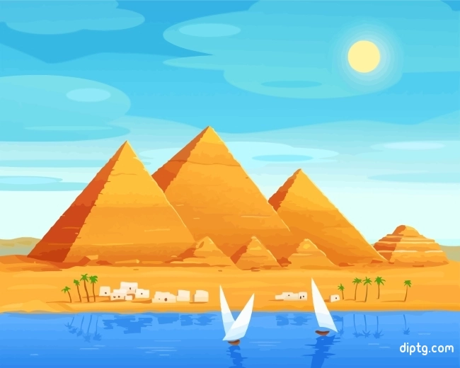 Egypt Pyramids Painting By Numbers Kits.jpg