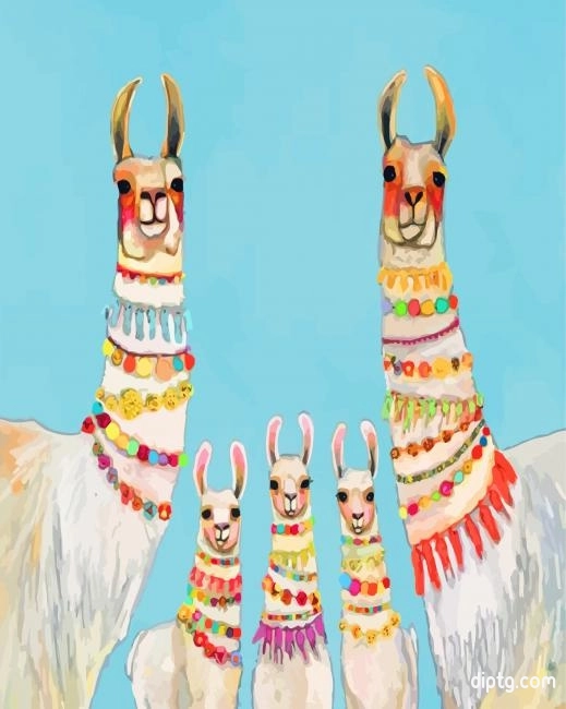 Llama Family Painting By Numbers Kits.jpg