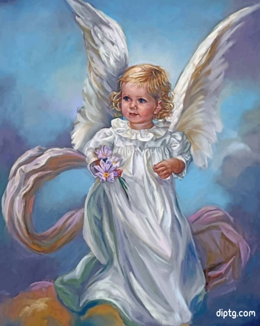 Little Angel Girl Painting By Numbers Kits.jpg