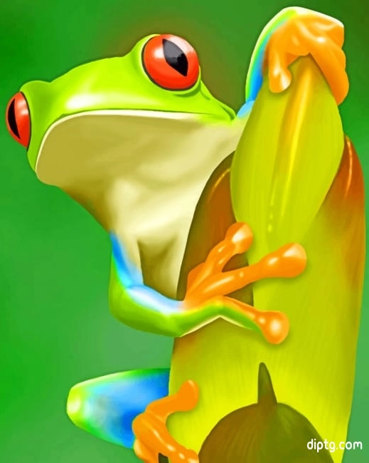 Green Frog Painting By Numbers Kits.jpg