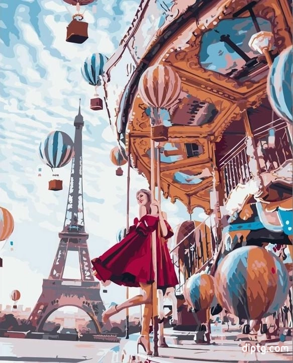 Amusement Park Paris Painting By Numbers Kits.jpg