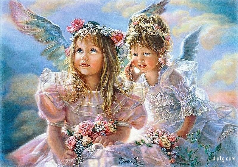 Angel Girls Painting By Numbers Kits.jpg