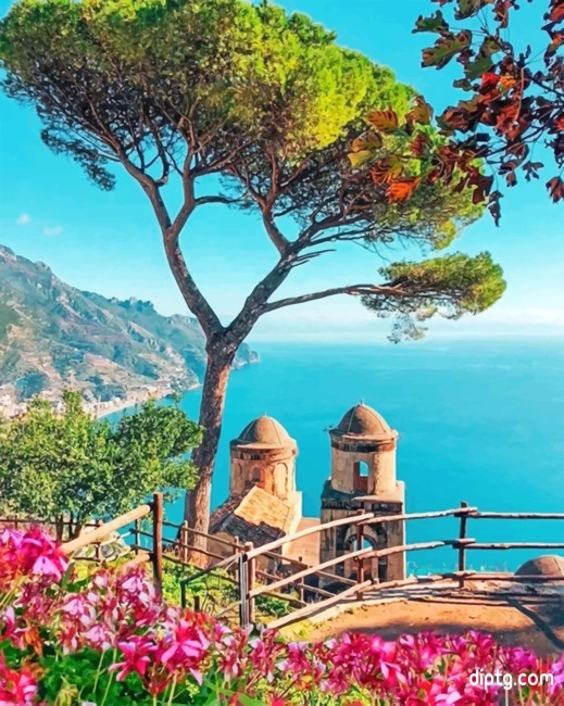 Aesthetic Amalfi Coast Painting By Numbers Kits.jpg