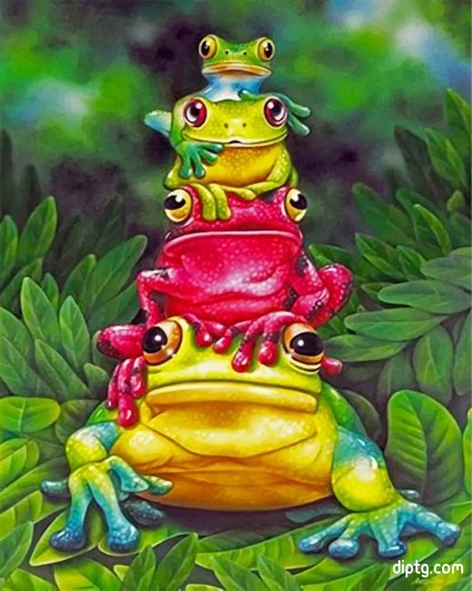 Frog Family Painting By Numbers Kits.jpg