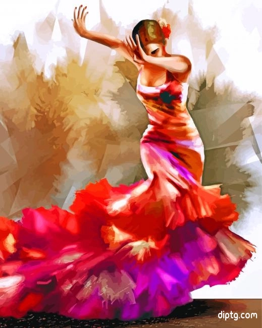 Flamenco Lady Painting By Numbers Kits.jpg