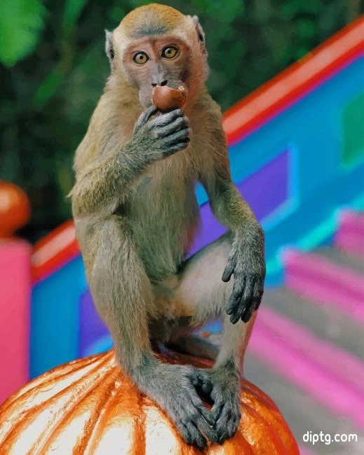 Rhesus Macaque Painting By Numbers Kits.jpg