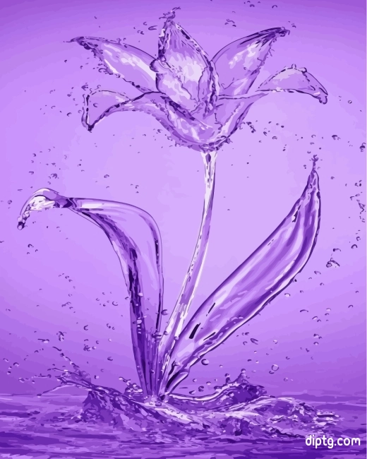 Water Drop Flower Painting By Numbers Kits.jpg