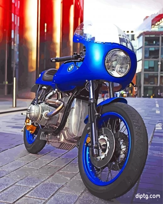 Bmw Blue Motorcycle Painting By Numbers Kits.jpg