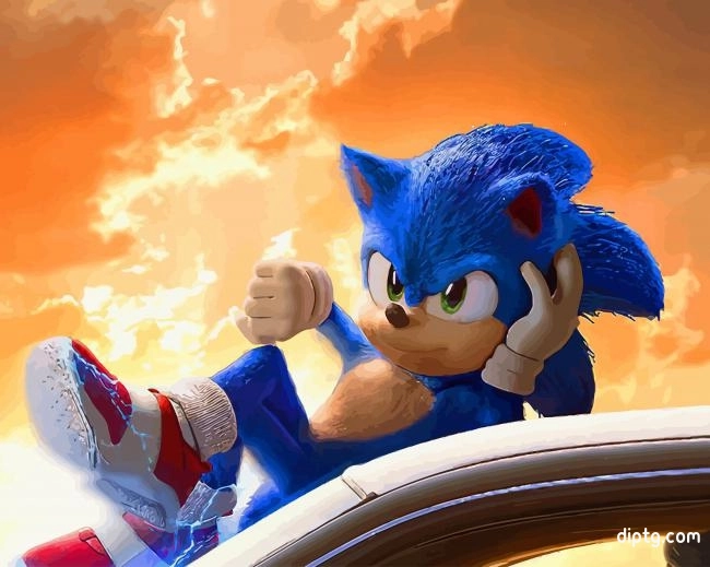 Sonic The Hedgehog Movie Painting By Numbers Kits.jpg